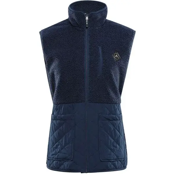 ALPINE PRO OFESA Dámska flísová vesta, tmavo modrá, veľkosť