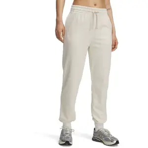 Under Armour RIVAL TERRY Dámske tepláky, béžová, veľkosť S