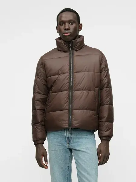 Abercrombie & Fitch Prechodná bunda  hnedá