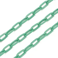 3.28 Feet Eco-friendly Spray Painted Handmade Brass Paperclip Chains