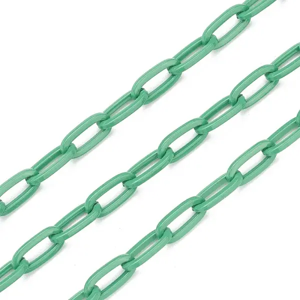 3.28 Feet Eco-friendly Spray Painted Handmade Brass Paperclip Chains