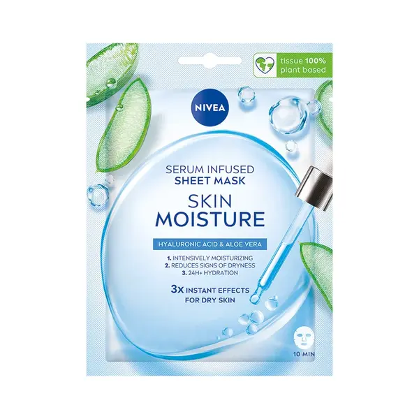 Nivea Skin Moisture hydratační textilní maska 1 ks