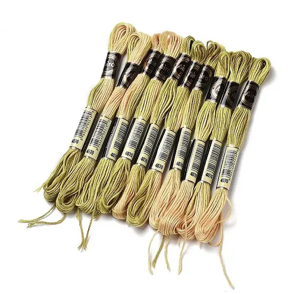 10 Skeins 6-Ply Polyester Embroidery Floss