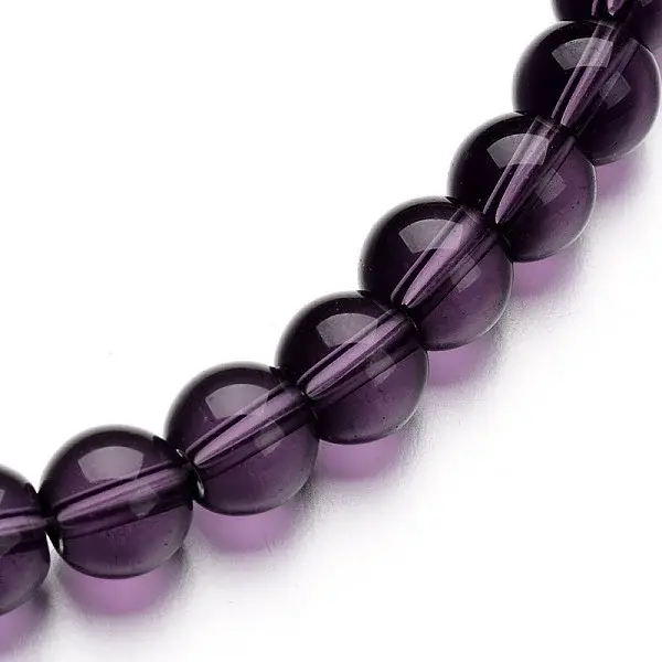 Glass Round Bead Strands