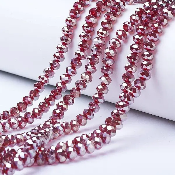 Electroplate Glass Beads Strands