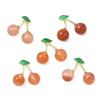 Natural Agate Fruit Pendants