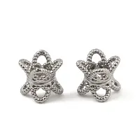 Brass Double Bead Caps