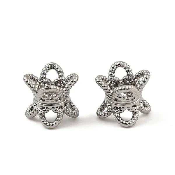 Brass Double Bead Caps