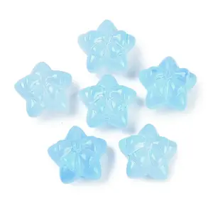 Transparent Spray Paint Glass Beads