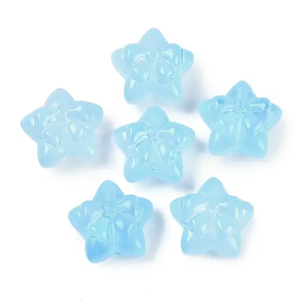 Transparent Spray Paint Glass Beads