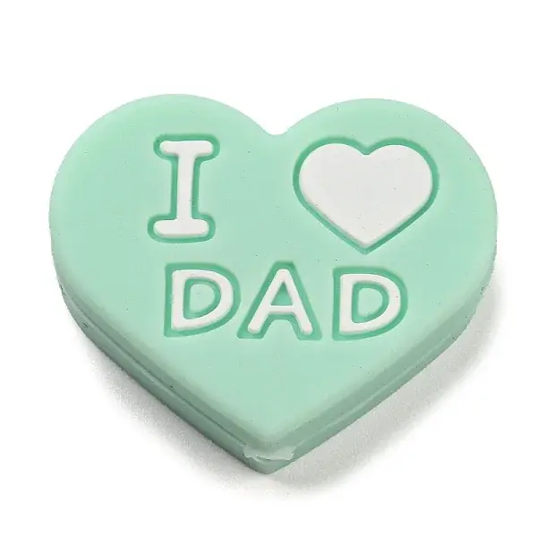 Father's Day Silicone Focal Beads