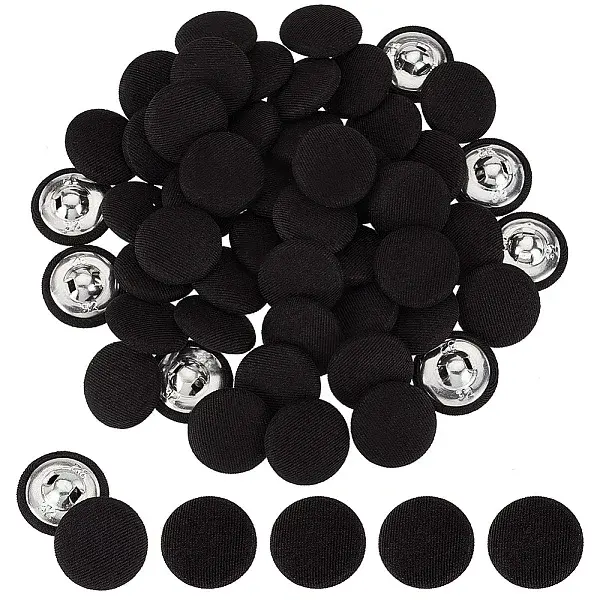 50Pcs Cloth Shank Buttons