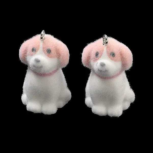 Flocking Opaque Resin Pendants