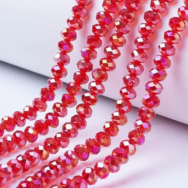 Electroplate Glass Beads Strands