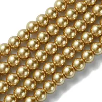 Eco-Friendly Dyed Glass Pearl Beads Strands