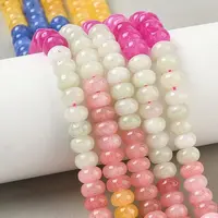 Gradient Color Natural White Jade Beads Strands