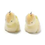 Flocking Opaque Resin Pendants