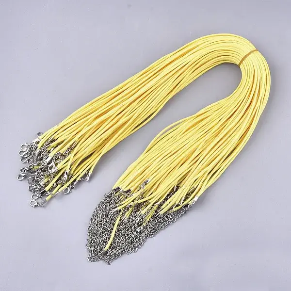 Waxed Cord Necklace Making