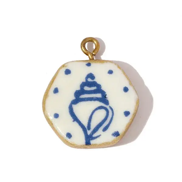 304 Stainless Steel & Porcelain Pendants