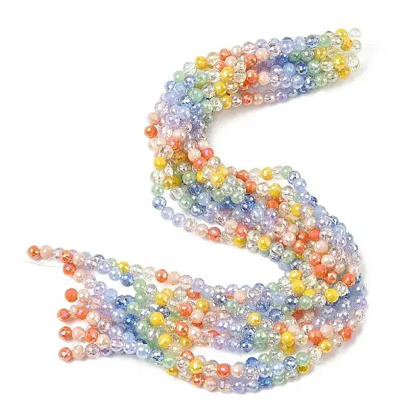 Electroplate Glass Beads Strands