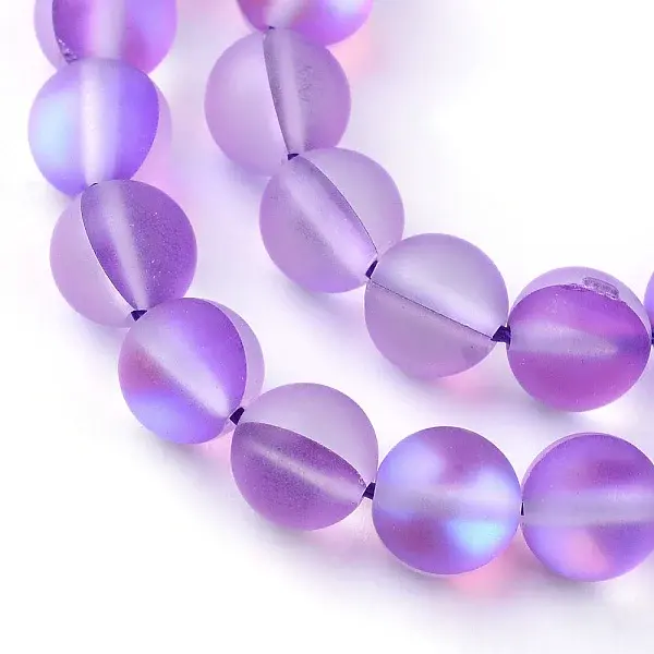 Synthetic Moonstone Beads Strands