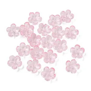 Dyed & Heated Glass Bead Caps