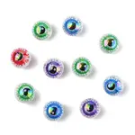 10Pcs Printed Acrylic Beads