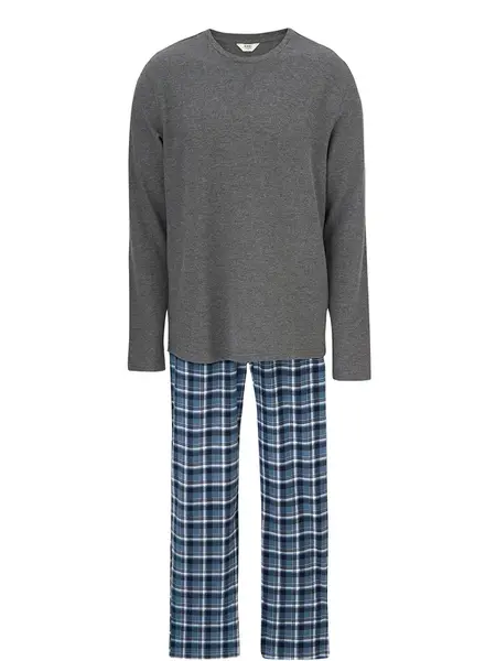 Dagi Dlhé pyžamo  modrá / antracitová / biela