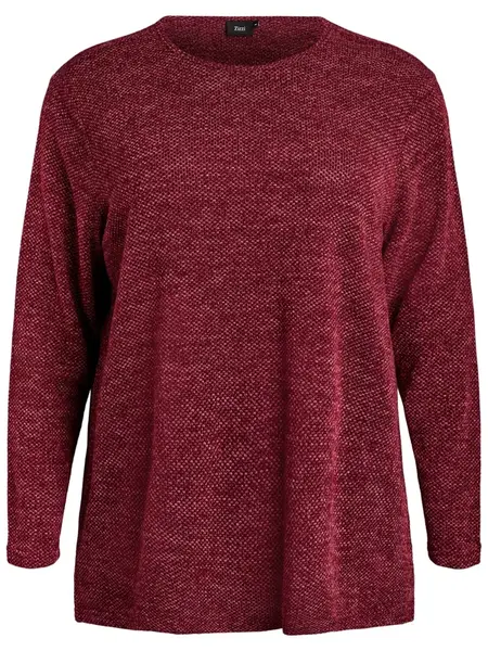 Zizzi Sveter 'Cavig'  tmavočervená