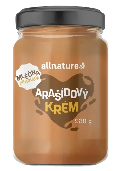 ALLNATURE Arašídový krém s mléčnou čokoládou 920 g