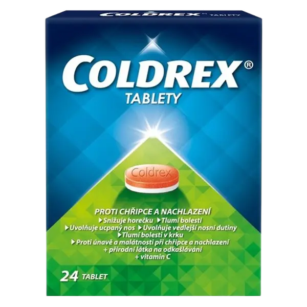 COLDREX Tablety proti příznakům chřipky a nachlazení 24 tablet