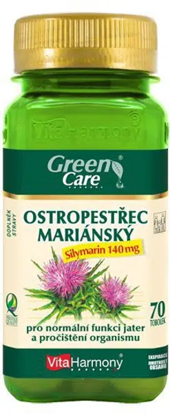 VITAHARMONY Ostropestřec Mariánský - Silymarin 140 mg 70 tobolek