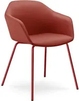 LD SEATING Konferenční křeslo RIVA, RI-02-N14, signální červená podnož