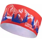 FLLÖS FANLINE HEADBAND CZECH 3 Sportovní čelenka, červená, velikost UNI