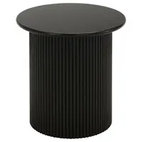 Xora ODKLÁDACÍ STOLEK, černá, kompozitní dřevo, 40/40/41 cm