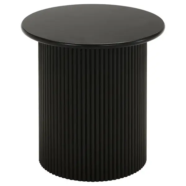 Xora ODKLÁDACÍ STOLEK, černá, kompozitní dřevo, 40/40/41 cm