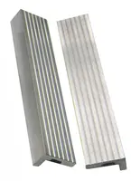 Vložky do čelistí dílenských svěráků hliníkové, různé rozměry - YORK Délka: 150 mm