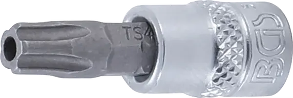 BGS technic Hlavice zástrčné 1/4" Torx TS, pěticípé s otvorem (různé velikosti) - BGS Profil: Torx, Velikost: TS40