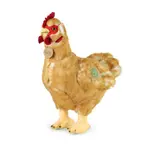 Plyšová slepice stojící 34 cm s vejcem ECO-FRIENDLY