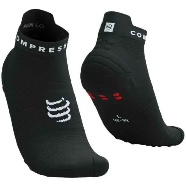 Compressport PRO RACING SOCKS V4.0 RUN LOW Bežecké ponožky, čierna, veľkosť
