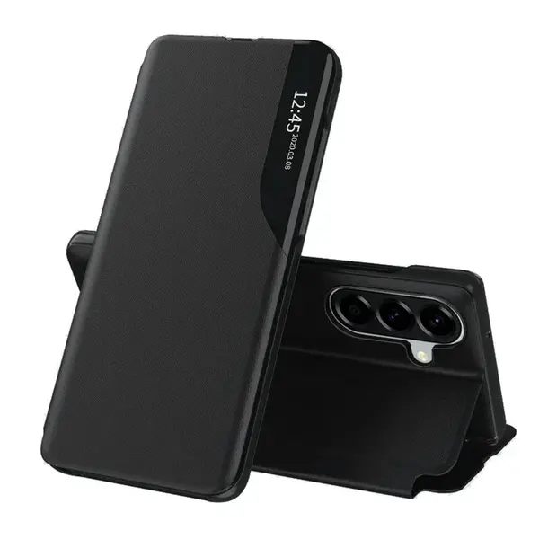 Eco Leather View Case, Samsung Galaxy A37 5G, černé