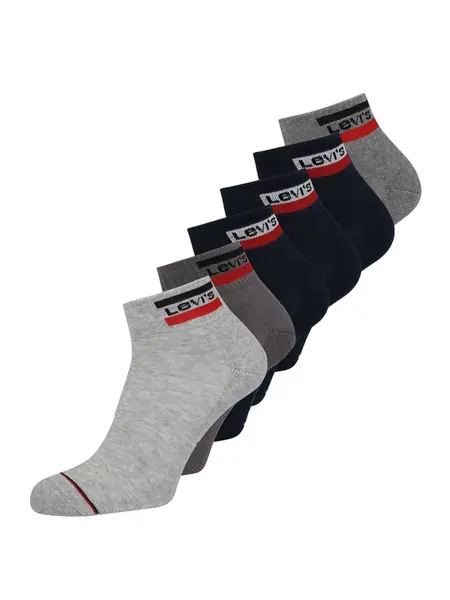 LEVI'S ® Ťapky  tmavomodrá / svetlosivá / sivá melírovaná / červená