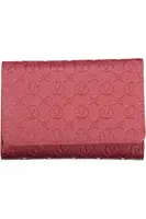 Červená peňaženka s embosovaným vzorom