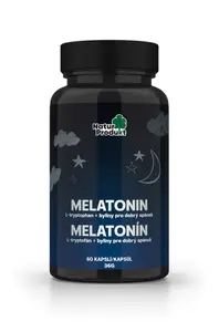 Naturprodukt Melatonin + L-tryptofan + byliny 60 kapslí