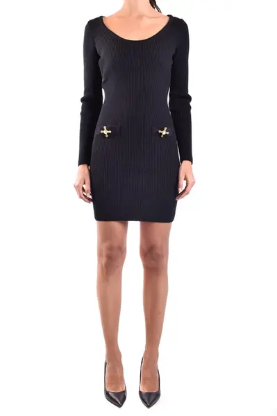 Moschino černé svetrové šaty