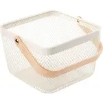 Ambia Home DEKORAČNÍ KOŠÍK bílá, světle hnědá