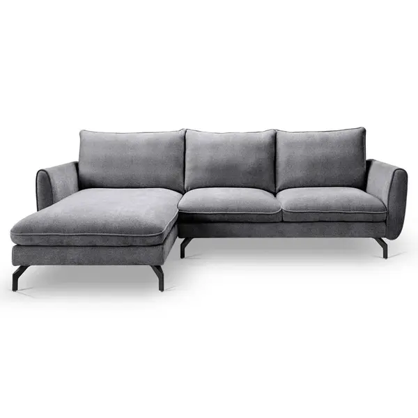 MID.YOU ROHOVÁ SEDAČKA, textil, šedá