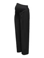 Only Maternity Plisované nohavice 'OLMPLEAT'  čierna