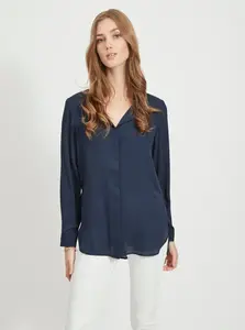 Tmavě modrá halenka VILA Lucy