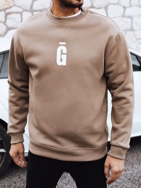 Pánská mikina bez kapuce s potiskem